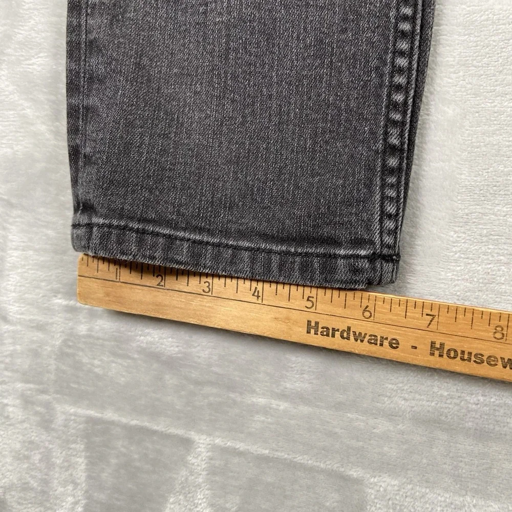 Travis Mathew Jeans Mens 32x31 Slim Straight Skinny Black Denim Cotton Stretch